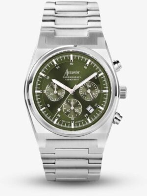 Accurist Origin Green Dial Chronograph Watch 70003