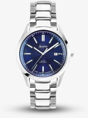 Accurist Everyday Solar Navy Dial Watch 74019